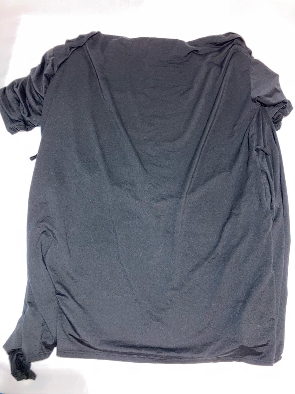 Classic Black Open-Front Women's Robe - Picture 7 of 8